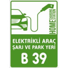 Misafir Araç Yeri Uyarı Tabelası - Metal