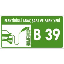 Elektrikli Araç Şarj Yeri Uyarı Tabelası - Forex