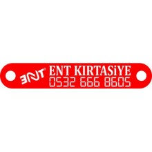 Kişiye Özel Logolu Oto Camı Telefon Numarası - Kırmızı