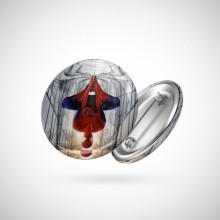 Spiderman Buton Rozet - Çap 58 mm