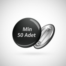 Kişiye Özel Baskılı Buton Rozet (Min 50 adet)
