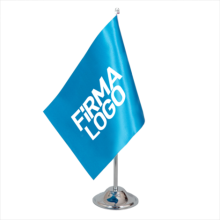 Kişiye Özel Türk Bayraklı Tek Masa Bayrağı | Tek Direk