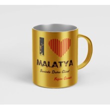 Kişiye Özel Malatya Seninle Daha Güzel Tema Gümüş Kupa - Altın
