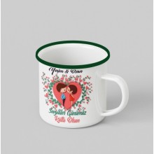 Kişiye Özel müz Kutlu Olsun 2 Temalı Teacup - Yeşil