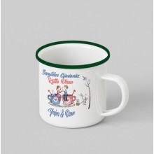 Kişiye Özel müz Kutlu Olsun Tema Siyah Teacup - Yeşil