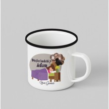 Kişiye Özel  Düşlerimdeki Adam Tasarım Siyah Teacup - Siyah