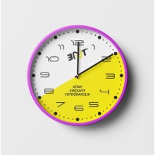 Kişiye Özel Firma Tasarım Duvar Saati - Pembe
