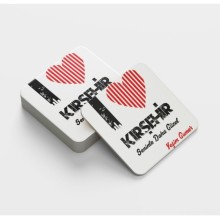 Kişiye Özel Kırşehir Seninle Daha Güzel Tema Cam Bardak Altlığı