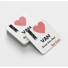 Kişiye Özel Van Seninle Daha Güzel Tema Cam Bardak Altlığı