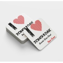 Kişiye Özel Zonguldak Seninle Daha Güzel Tema Cam Bardak Altlığı