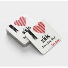 Kişiye Özel Kilis Seninle Daha Güzel Tema Cam Bardak Altlığı