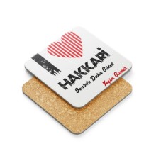 Kişiye Özel Hakkari Seninle Daha Güzel Tema Metal Mantar Bardak Altlığı