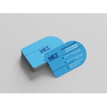 Kaşeci Çift Taraf Tasarım Kartvizit - Özel Makas Kesimi