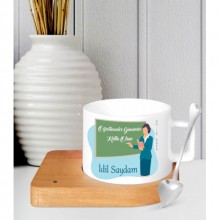 Kişiye Özel Öğretmenler Günü 10 Temalı Ahşap Altlı Seramik Fincan