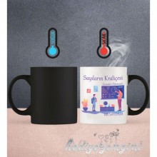 Kişiye Özel Geometri Öğretmeni Tasarımlı Sihirli Kupa