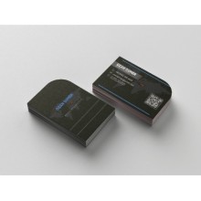 Girişimci Çift Taraf Tasarım Kartvizit - Yarım Daire Özel Kesim