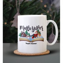 Kişiye Özel Mulu Yıllar Tasarımlı Beyaz Kupa