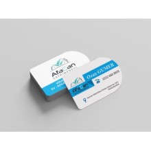 Emlak Çift Taraf Tasarım Kartvizit - Tam Daire Özel Kesim