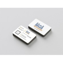 Firma Çift Taraf Tasarım Kartvizit - Oval ve Köşeli Kesim