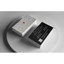 Bayan Kuaförü Çift Taraf Tasarım Kartvizit - Köşeli Kesim