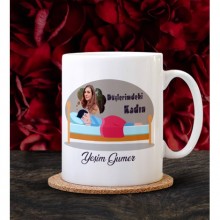 Kişiye Özel Sevgililer Günü Düşlerimdeki Kadın Tasarım Beyaz Kupa