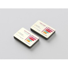 Dershane Çift Taraf Tasarım Kartvizit - Oval Kesim