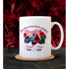 Kişiye Özel Bundan Sonra Daima Birlikte Tasarımlı Beyaz Kupa