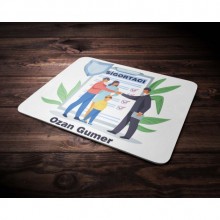 Kişiye Özel Sigortacı Tasarımlı Mouse Pad