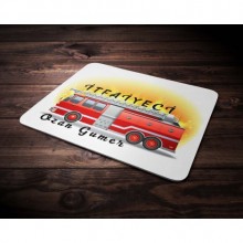 Kişiye Özel İtfaiyeci Tasarımlı Mouse Pad