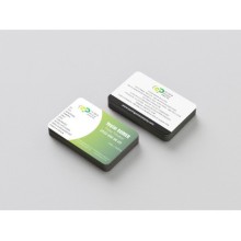 Peyzaj Çift Taraf Tasarım Kartvizit - Oval ve Köşeli Kesim