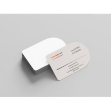 Firma Çalışan Tek Taraf Tasarım Kartvizit - Tam Daire Özel Kesim