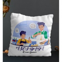Kişiye Özel Aşçı Baba Temalı Kare Yastık