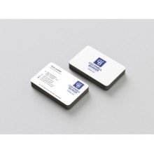 CB Yatay Çift Taraf Tasarım Kartvizit - Oval ve Köşeli Kesim