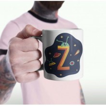 Kişiye Özel Z Harfi Temalı Beyaz Kupa