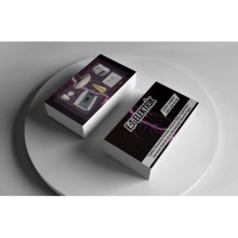 Elektrikçi Çift Taraf Tasarım Kartvizit - Köşeli Kesim