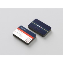 Kurumsal Firma Çift Taraf Tasarım Kartvizit - Oval Kesim