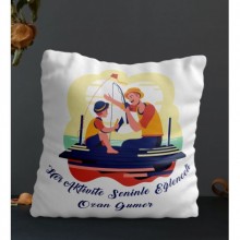 Kişiye Özel Her Aktivite Seninle Eğlenceli Temalı Kare Yastık