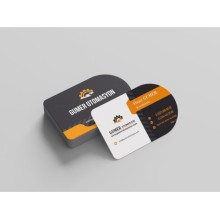 Otomasyon Çift Taraf Tasarım Kartvizit - Özel Makas Kesimi