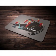 Kişiye Özel Yapım Aşaması Tasarımlı Mouse Pad