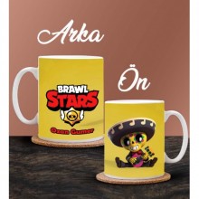 Kişiye Özel Brawl Stars Tasarımlı Poco 2 Temalı Beyaz Kupa