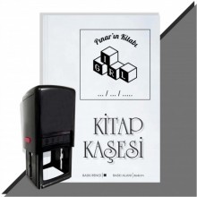 Kişiye Özel  Girl Tarihli Kitap Kaşesi - Siyah