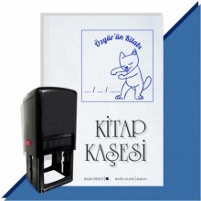 Kişiye Özel  Cute Cat 2 Tarihli Kitap Kaşesi - Mavi