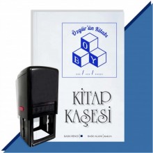 Kişiye Özel  Boy Tarihli Kitap Kaşesi - Mavi