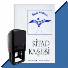 Kişiye Özel  Pteranodon Dinazor Tarihli Kitap Kaşesi - Mavi