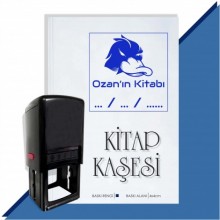 Kişiye Özel Kızgın Ördek 3 Tarihli Otomatik Kitap Kaşesi - Mavi