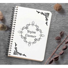 Kişiye Özel Ahşap Kapaklı Not Defteri