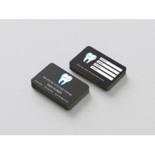 Dişçi Çift Taraf Tasarım Kartvizit - Oval Kesim