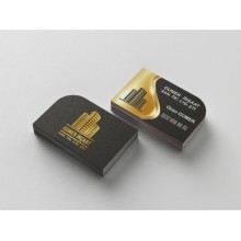 İnşaat Çift Taraf Tasarım Kartvizit - Yarım Daire Özel Kesim