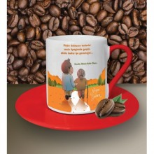 Kişiye Özel Anneler Günün Kutlu Olsun 16 Tasarımlı Kahve Fincanı