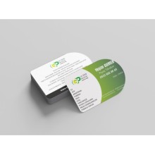 Peyzaj Çift Taraf Tasarım Kartvizit - Tam Daire Özel Kesim